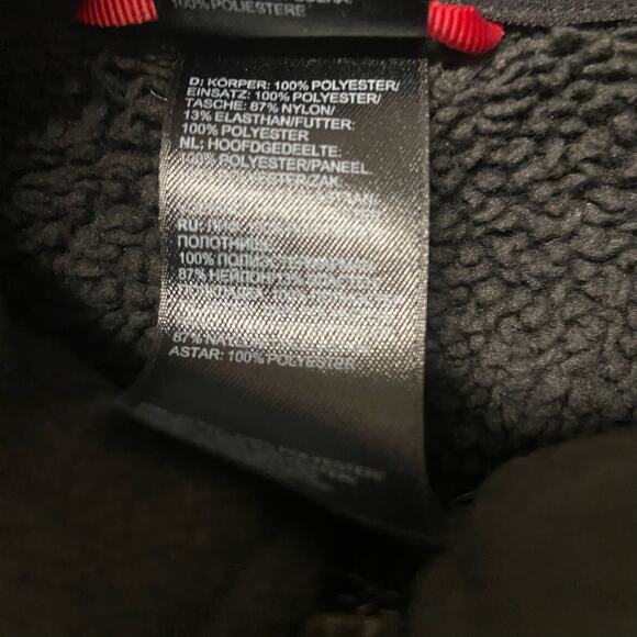 The North Face Jacket Quarter Zip Pull Over Men's Fleece Black Gray size L - Picture 5 of 6